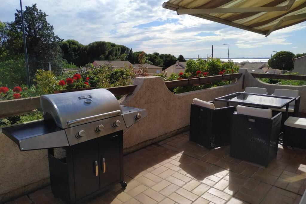 Appartement T3 Spacieux Avec Vue Sur L'Etang De Thau Au 1Er Etage D'Une Villa - Entree Independante セット エクステリア 写真
